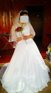 hermoso y romántico vestido de novia blanco talla 38-40 con corset