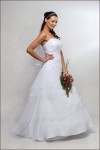 vestido de novia como nuevo, modelo lissy, talla 44, incluye falso $120.000