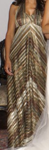 vestido de fiesta hecho por maricela espinola talla 38. $200.000