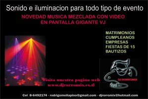 rodrigo Anuncios gratis para novios en Las Condes |  Servicios de Amplificaci&oacute;n Iluminaci&oacute;n eventos Fiestas empresas colegios , Matrimonios, Fiestas de graduaci&oacute;n, Eventos Empresas, Cumplea&ntilde;os......