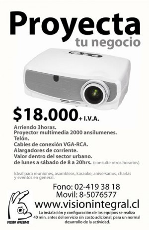 Daniel Espinoza C Anuncios gratis para novios en &Ntilde;u&ntilde;oa |  Arriendo data show con telon portatil incluido , $18000 por 3 hrs