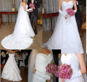 Claudia Lara Anuncios gratis para novios en Quilicura |  Vestido de novia importado por casa blanca, Incluye falso