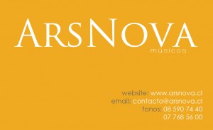 ArsNova producciones Anuncios gratis para novios en Santiago |  ArsNova produccion de eventos, ArsNova musicos, amplificacion y grabacion, Djs y Banqueteria