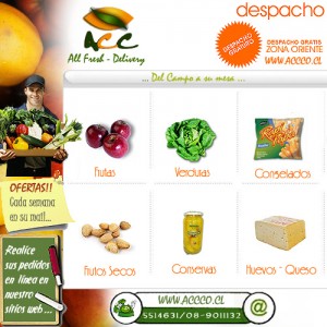 ACC Co Ltda Anuncios gratis para novios en Las Condes |  Frutas y Verduras a Domicilio http://www.ACCCO.CL , EL MEJOR SERVICIO DE DELIVERY ALIMENTICIO, Domiciliario e Institucional.