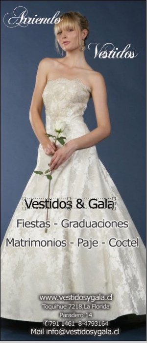 LINA Anuncios gratis para novios en Pirque |  VESTIDOS DE NOCHE, ARRIENDO
