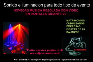  Anuncios gratis para novios en San Fransisco de Las Condes |  MUSICA MATRIMONIO Dj ,VJ, KARAOKE., AUDIO E ILUMINACION PARA TODO TIPO DE E, Matrimonios, Fiestas de graduaci&oacute;n, Eventos Empresas, Cumplea&ntilde;os......
