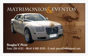 Douglas v. Perez Anuncios gratis para novios en Santiago |  Arriendo auto Matrimonio, Hermoso CRYSLER 3OO UNICO EN SU ESTILO