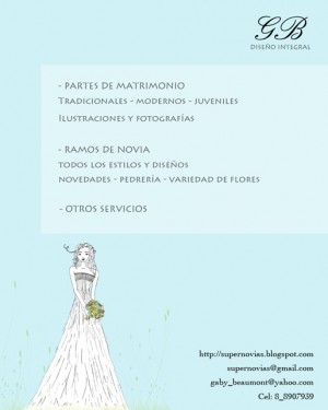 GB DISE&Ntilde;O Anuncios gratis para novios en Santiago |  PARTES MODERNOS Y CLASICOS, DISE&Ntilde;O A GUSTO Y PRESUPUESTO DE LOS NOVIOS!