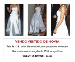 Trinidad Anuncios gratis para novios en Providencia |  Vendo lindo vestido de novia!!!, solo un uso!