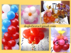DEGLOFIESTA Anuncios gratis para novios en Santiago |  Decoraci&oacute;n exclusiva con Globos DEGLOFIESTA, Trenzas, Arcos, Pilares, Bajadas, serpentina, etc. 