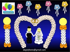 DEGLOFIESTA Anuncios gratis para novios en Santiago |  DECORACIONES PARA MATRIMONIOS, Trenzas, Arcos, Pilares, Bajadas, serpentina, etc. 