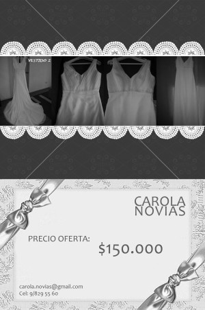 CAROLA NOVIAS Anuncios gratis para novios en Providencia |  liquidaci&oacute;n de vestidos de novia a 150.000 marca PRONOVIA FASHION GROUP, REMATE TOTAL VESTIDOS NOVIA
