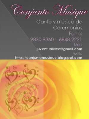 Conjunto Musique Anuncios gratis para novios en Antofagasta |  Conjunto Musique, Canto Selecto en su Ceremonia 