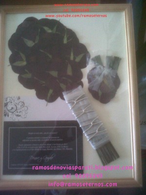 http://www.ramoseternos.com Anuncios gratis para novios en Vitacura |  Ramos de novia enmarcados en Chile, Decoracion floral un hermoso recuerdos de matrimonio