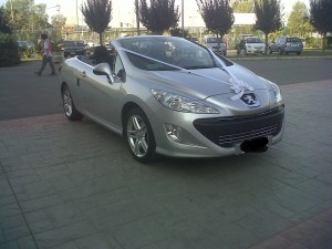 Eduardo Ossa Anuncios gratis para novios en &Ntilde;u&ntilde;oa |  Automovil de lujo para matrimonio o eventos, Peugeot 308 cc, color gris plata 