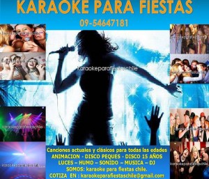 karaoke para fiestas chile. Anuncios gratis para novios en Santiago |  Animacion - disco peques - disco 15 a&Ntilde;os de, Luces � humo � sonido � musica � dj