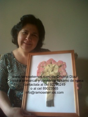  Anuncios gratis para novios en Las Condes |  Conservacion y enmarcado de Ramo de Novia en Chile , Cristina Diaz especialista arte floral desde 1996