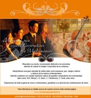 Horacio Silva Duarte Anuncios gratis para novios en Providencia |  M&uacute;sica en vivo para bodas, cl&aacute;sico + popular, Amplio repertorio a elecci&oacute;n de los novios