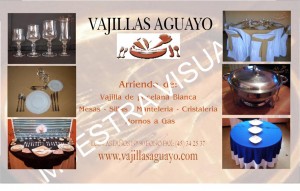  Anuncios gratis para novios en Temuco |  ARRIENDO DE VAJILLAS AGUAYO, ARRIENDO DE VAJILLAS AGUAYO