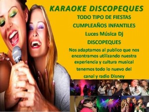 luis Anuncios gratis para novios en Santiago |  Animaci&oacute;n karaoke disco peques con dj incluido stgo, Animacion - disco peques - disco 15 a&Ntilde;os luces � maquina de humo � son
