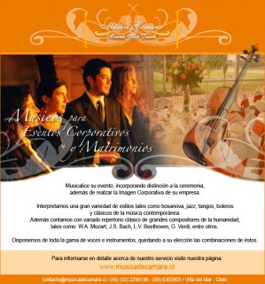 Horacio Silva Duarte Anuncios gratis para novios en Lo Barnechea |  M&uacute;sicos en vivo para matrimonio civil y religioso, lo barnechea, M&uacute;sica a solicitud de los novios