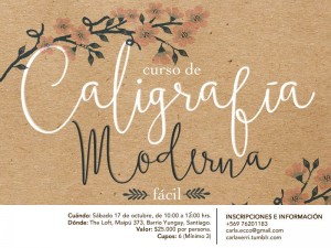 Carla Echeverr&iacute;a Anuncios gratis para novios en Santiago |  Aprende a hacer tus propios partes de matrimonio, Curso de caligraf&iacute;a moderna f&aacute;cil