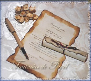 Viviana Maya L. Anuncios gratis para novios en San Joaqu&iacute;n |  PARTES DE MATRIMONIO Y RECUERDOS - FANTASIAS DE PAPEL, Invitaciones originales hechas cada una a mano.