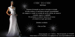 Evelyn Anuncios gratis para novios en Providencia |  Vestidos de novias usados, variedad de las mejores marcas,  Chic to Chic,  tambi&eacute;n puedes traer tu vestido para que lo venda por ti 