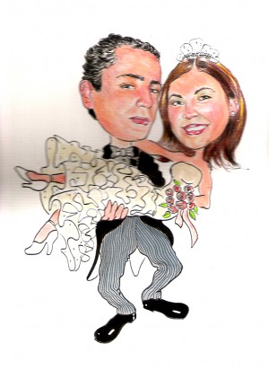 Carlos L&oacute;pez Oro Anuncios gratis para novios en Concepci&oacute;n |  Caricaturas de los Novios, Caricaturas