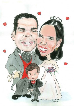 Carlos L&oacute;pez Anuncios gratis para novios en Concepci&oacute;n |  Un hermoso recuerdo de matrimonio.. La Caricatura!, Caricatura para novios