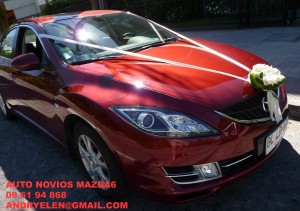 Andrea castillo Ar&eacute;valo Anuncios gratis para novios en Concepci&oacute;n |  Veh&iacute;culo para Novios Precioso Mazda 6 de lujo desde $50.000 Concepci&oacute;n, Concepci&oacute;n e intercomunas tarifas especiales consultas 09 619 4868