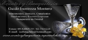 Guido Inostroza Montero  Anuncios gratis para novios en Maip&uacute; |  Banqueteria todo incluido, Matrimonios, Bautizos, Graduaciones, Empresas, Realizamos todo tipo de celebraciones con todo incluido