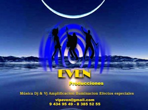 EVEN PRODUCCIONES Anuncios gratis para novios en Las Condes |  VJ, EVENTOS, DJ, CUMPLEA&Ntilde;OS, MATRIMONIOS, KARAOKE, AUDIO, LUCES, AMPLIFICACION E ILUMINACION