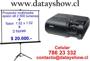 manuel vargas Anuncios gratis para novios en Santiago |  arriendo proyector data show 2.500 ansi l&uacute;menes, arriendo proyector mas telon 3 horas $20.000