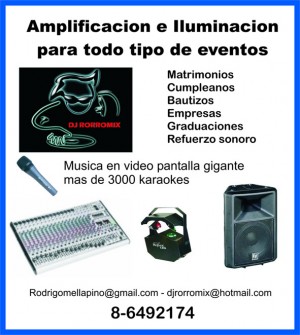 rodrigo Anuncios gratis para novios en San Bernardo |  MUSICA EVENTOS DJ VJ KARAOKE, MATRIMONIOS CUMPLEA&Ntilde;OS , AUDIO E ILUMINACION, Fiestas en General  ,Musica en pantalla Gigante con los Videos 